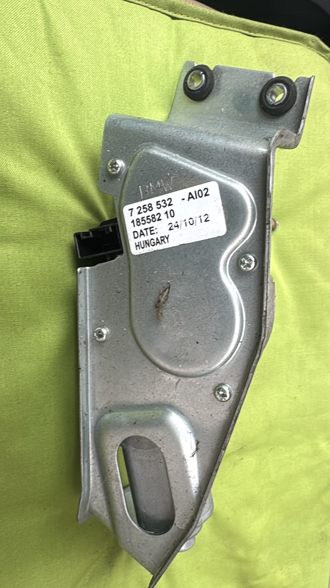 BMW 1 series rear window wiper motor