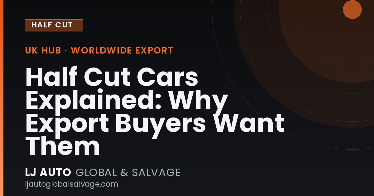 Half Cut Cars Explained: Why Export Buyers Want Them